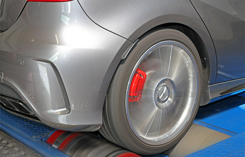 Notevole potenza extra nell'A45 AMG