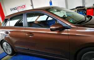 La Hyundai i20 sul banco di prova
